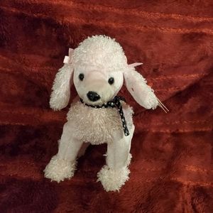 𝅺** Retired** Ty Beanie Baby: Brigitte the Poodle Dog